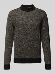 Strickpullover mit Label-Detail Modell 'COSPACE' von Jack & Jones Schwarz - 35