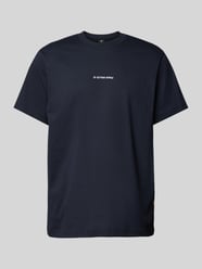 T-Shirt mit Label-Print von G-Star Raw Blau - 3