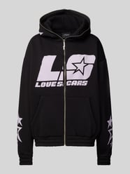 Sweatjacke mit Label-Print Modell 'Star' von LOVE SCARS Schwarz - 1