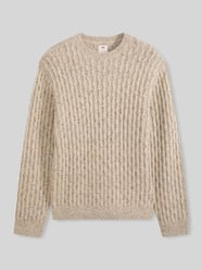 Pullover mit strukturiertem Zopfmuster von Levi's® Beige - 38