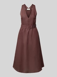 Midikleid aus Leinen-Mix mit Viskose-Anteil von Stefanel - 25