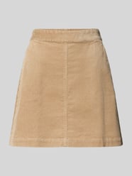 Mini-Rock aus Cord von Marc O'Polo DENIM Beige - 28