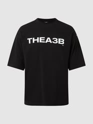 T-shirt met logoprint  van A3B Grijs / zwart - 8