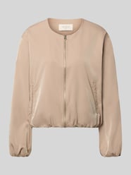 regular fit jack met ronde hals model 'Rachel' van FREE/QUENT Beige - 5