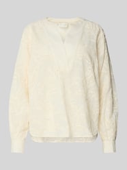 Relaxed Fit Tunikabluse mit Lochstickerei von Milano Italy - 28