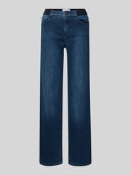 Wide leg jeans met elastische band, model ''LARA SPORTY' van Angels - 5