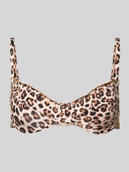 Bikini-Oberteil im Allover-Look Modell 'JOYO SAVARI' von Banana Moon Beige - 31