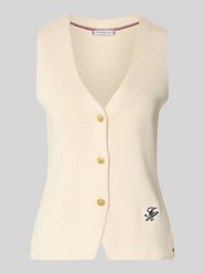 Kamizelka o kroju slim fit z czystej bawełny od Tommy Hilfiger - 4
