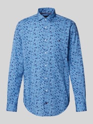 Slim Fit Business-Hemd mit Logo-Stitching Modell 'Parker' von Tommy Hilfiger Tailored Blau - 3
