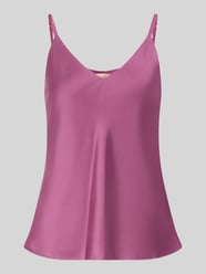 Blousetop van satijn van Rinascimento Fuchsia - 1