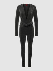 Jumpsuit met effectgaren, model 'Nymphadora' van HUGO Grijs / zwart - 17