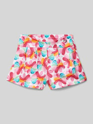 Regular Fit Bermudas mit Bundfalten von Mayoral Pink - 25