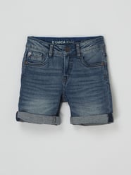 Slim Fit Jeansshorts mit Stretch-Anteil Modell 'Xevi' von Garcia Blau - 25