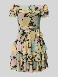 Minikleid mit Carmen-Ausschnitt Modell 'MAIBEL' von Lauren Ralph Lauren Pink - 21