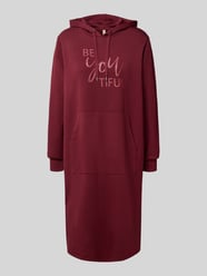 Sweatkleid mit Känguru-Tasche Modell 'BANU' von Soyaconcept Bordeaux - 1