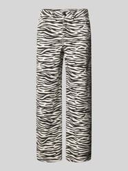 Barrel Fit Jeans mit Animal-Print Modell 'Mari Clear Zebra' von OPUS PANTS - 14
