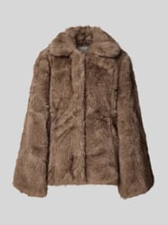 Regular Fit Jacke aus Kunstfell Modell 'Ariella' von Neo Noir Beige - 29