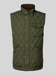 Bodywarmer met opstaande kraag, model 'BEATON' van Polo Ralph Lauren Groen - 1