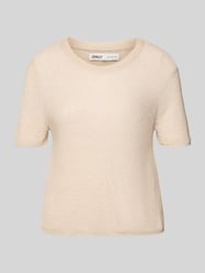 Regular Fit Strickpullover mit kurzen Ärmeln Modell 'SUNNY' von ONLY Beige - 1