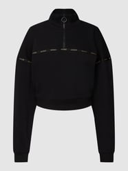 Cropped Sweatshirt mit Label-Print Modell 'Darini' von HUGO Schwarz - 20