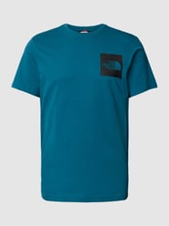 T-Shirt mit Logo-Print Modell 'GRAVE' von The North Face Türkis - 12
