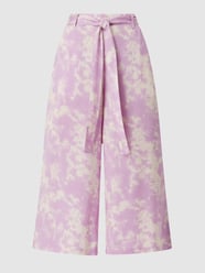 Culotte van viscose, model 'Nya' van Pieces Paars - 4