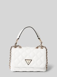 Handtasche mit Steppnähten Modell 'GIULLY MINI 2' von Guess Weiß - 46