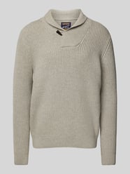 Strickpullover mit Stehkragen von Superdry Grau - 40