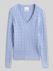 Regular Fit Pullover aus Baumwoll-Mix mit Logo-Stitching von GANT - 21