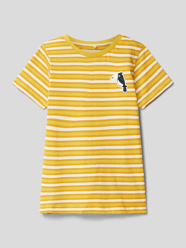 T-Shirt aus Baumwolle mit Motiv-Patch Modell 'DIK' von Name It Gelb - 11