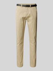 Classic Stretch Fit Chino mit Gürtel von Lindbergh - 3