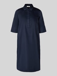 Sukienka koszulowa do kolan z wpuszczanymi kieszeniami od Christian Berg Woman - 12