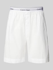 Regular Fit Shorts mit elastischem Label-Bund von Calvin Klein Underwear Weiß - 1