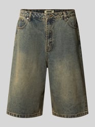 Korte jeans met steekzakken model 'Yuto Aged' van WOODBIRD - 4