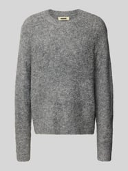 Sweter z dzianiny o kroju loose fit z dodatkiem wełny model „Kurt” od WOODBIRD - 35