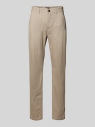 Spodnie materiałowe o kroju slim fit z kieszeniami z tyłu od MCNEAL - 7