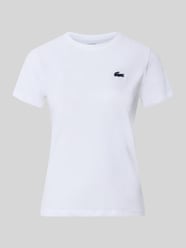 Slim fit sport-t-shirt van katoenmix van Lacoste Sport - 32