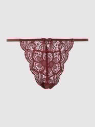 String van mesh en kant, model 'Nikoletta' van LASCANA Rood - 21