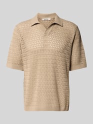regular fit poloshirt van katoenmix model 'NYLE' van ONLY & SONS Beige - 40