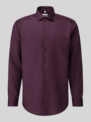 Regular Fit Businesshemd aus reiner Baumwolle Modell 'New Kent' von Seidensticker Bordeaux - 3