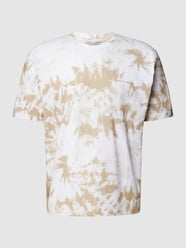 T-shirt z nadrukiem z logo od Tiger Of Sweden Beżowy - 25
