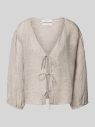 Overhemdblouse met 3/4-mouwen van Christian Berg Woman Beige - 47