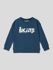 Sweatshirt mit Motiv-Print Modell 'riding' von Mango Blau / Türkis - 46