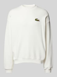 Sweatshirt mit Logo-Patch von Lacoste Weiß - 48