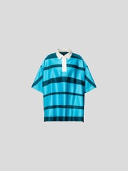 Oversized Poloshirt aus Viskose von Botter Blau - 11