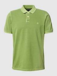 Poloshirt mit Label-Stitching von Marc O'Polo Grün - 26