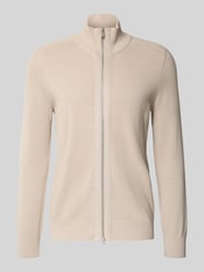 Regular Fit Strickjacke aus reiner Baumwolle von Marc O'Polo Beige - 1