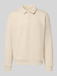 Sweatshirt met kentkraag, model 'BRADLEY' van Jack & Jones Beige - 18