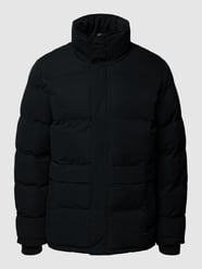 Steppjacke in unifarbenem Design mit Kapuze von Blend Schwarz - 6