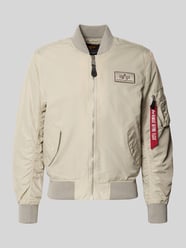 Regular fit bomberjack met Logopatch van Alpha Industries Beige - 40